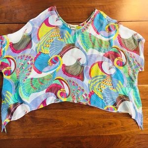 Show Me Your MuMu tunic peacock blouse